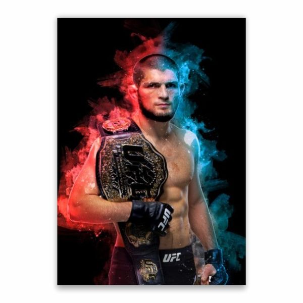 Khabib Nurmagomedov Smoke Poster - A1