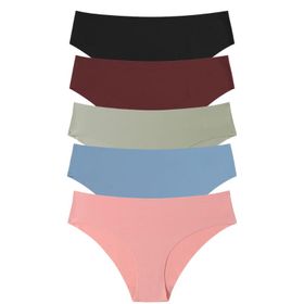 Soul Apparel Invisible High Cut Seamless Brief- Pack of 5 | Shop Today ...