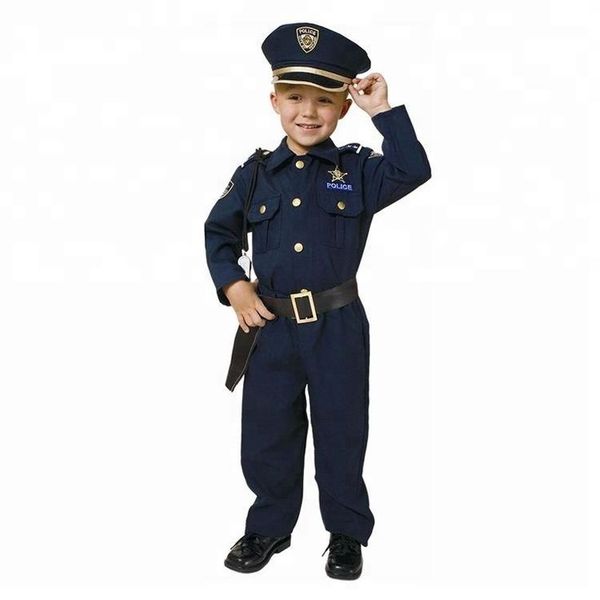 Police Costume for 3+ Ages Sizes -S