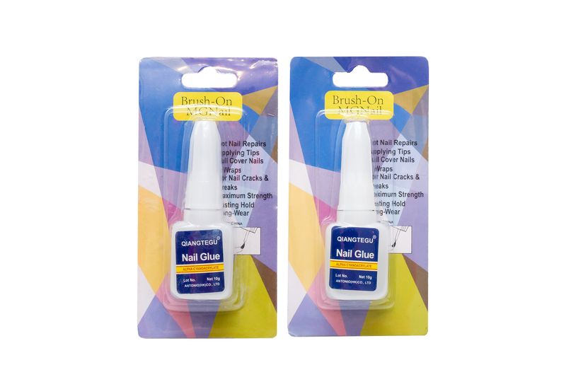 False Nails/Brush on Nail Glue - Pack of 2
