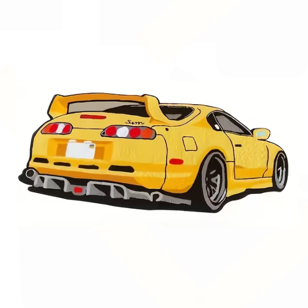 MK4 Supra Sports Car Floor Rug 50 X 100CM