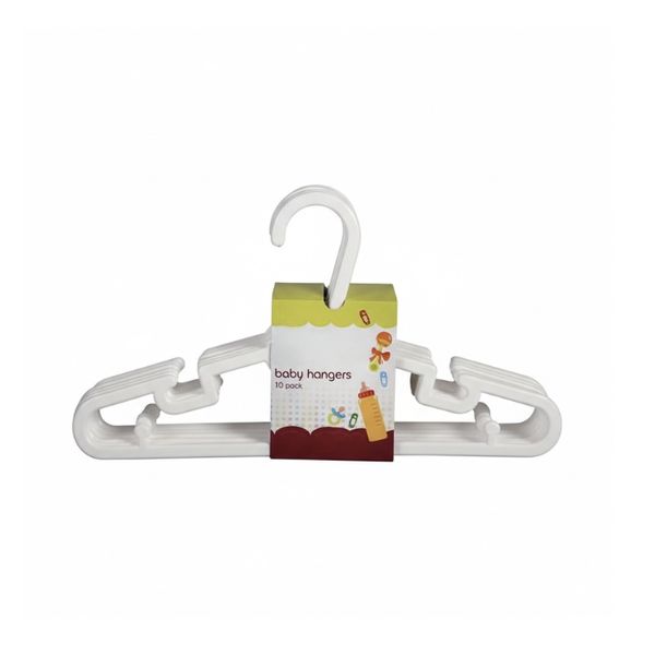 White PL Baby Hangers Pack of 10