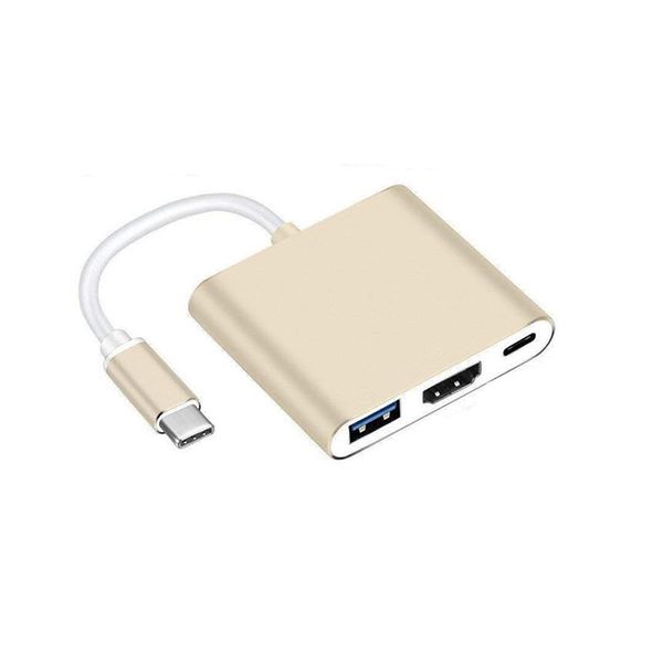 4K USB-C 3.1 HDMI &amp; USB HUB Video Converter Adaptor