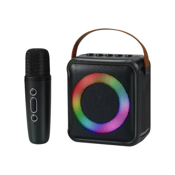 MicroTune Mini Wireless Karaoke RGB Speaker - K1 - with Microphone