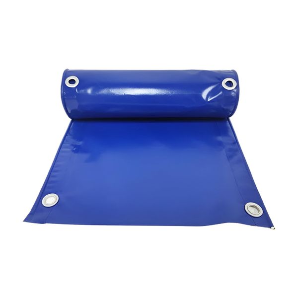 PVC Heavy Duty Waterproof Tarp Cover with Eyelets - Blue - 200 x 300cm