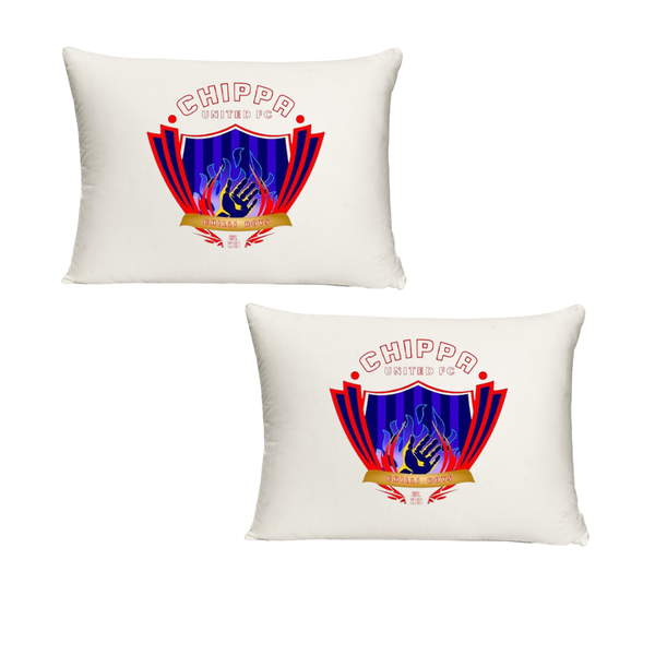 Katz Designs - Chippa United White Polyester Plain Standard Pillowcase