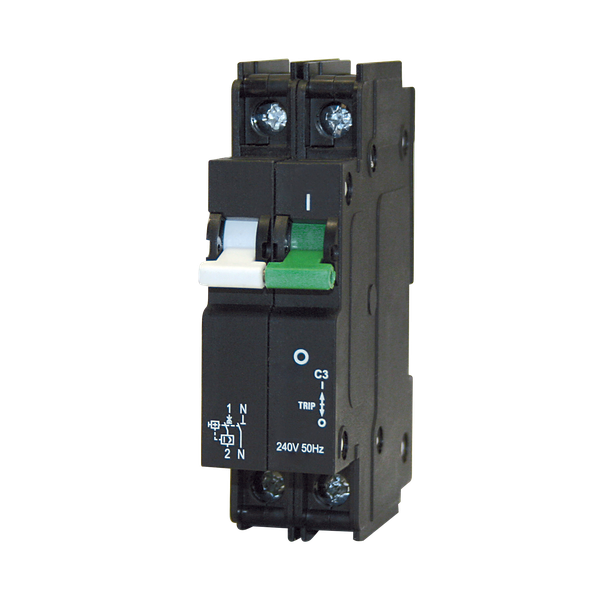 ACDC - Circuit Breaker - 13mm - 6kA - 2 Pole - C-Curve - 5A
