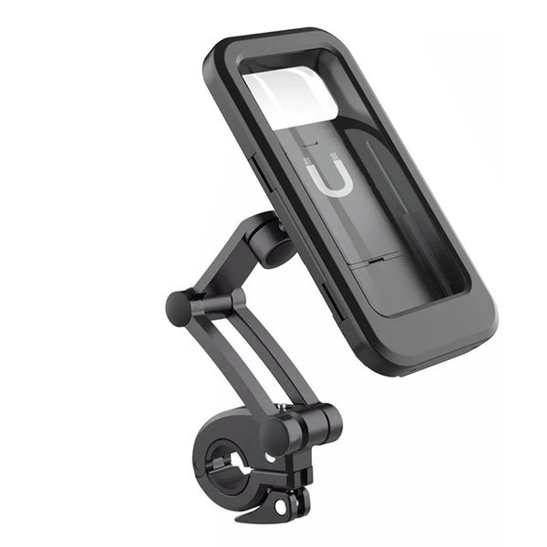 Universal 360 Bike Motorcycle Handlebar Cell Phone Mount Holder Case