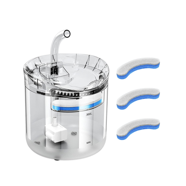 1.8L USB-Powered Automatic Pet Water Dispenser with 3 Extra Filters