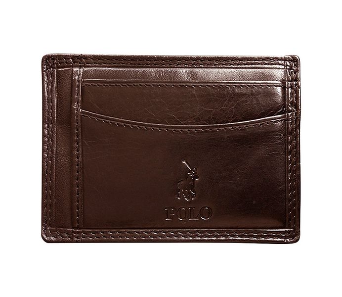 Polo Kenya Credit Card Wallet with Top Pocket Brown