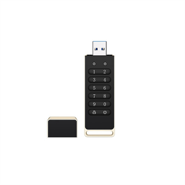 128Gb Encrypted Usb Flash Drive Hardware Password Memory Stick Black