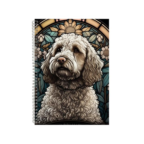 Cockapoo Stained Glass Epic Notebook Animal Gift Idea A4 Notepad Pad 89
