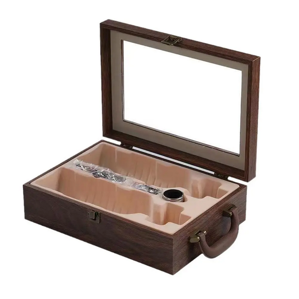 Wine Enthusiast Gift Set with Wooden Box Finish, Wine Bottle Opener