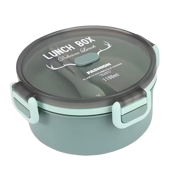Round Lunch Box With Dividers