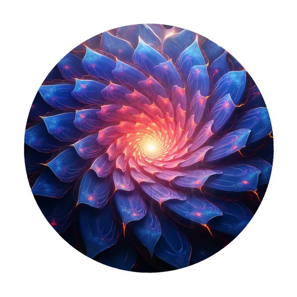 Glowing Succulent Round Tablecloth