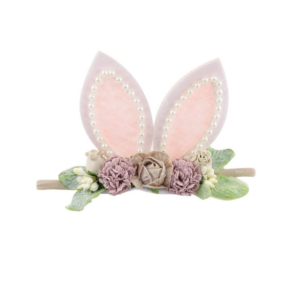 Bunny Headband Bunny Rose Ears Easter Elastic Hairband