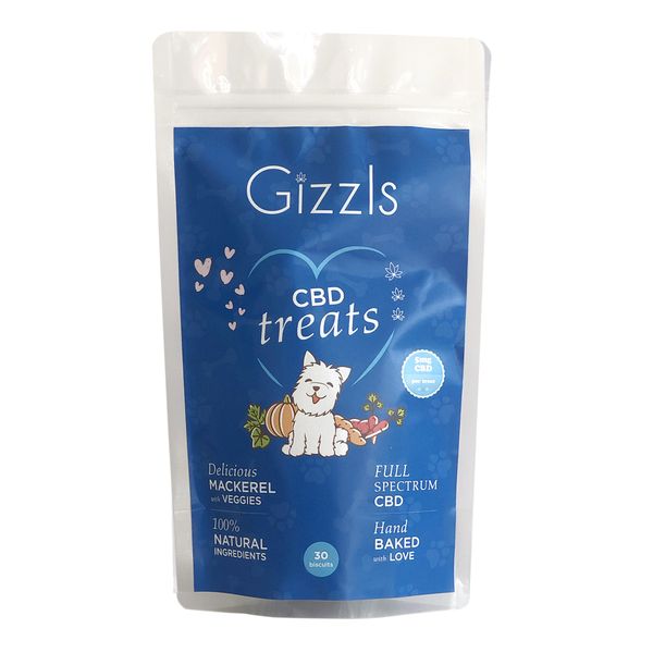 Gizzls CBD Fish Treats For Medium/Large Dogs