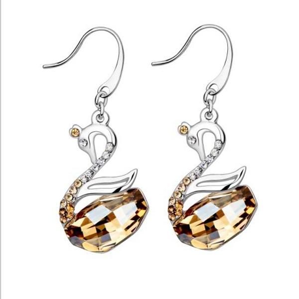 Crystalli Dancing Swan Earrings