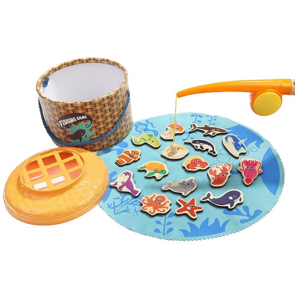 TopBright Magnetic Fishing Game - 20 Piece