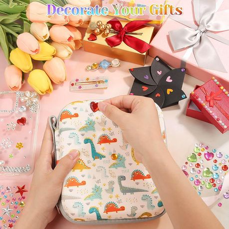 Bigfive 5 Sheets Self-Adhesive Craft Jewels And Gems Stickers