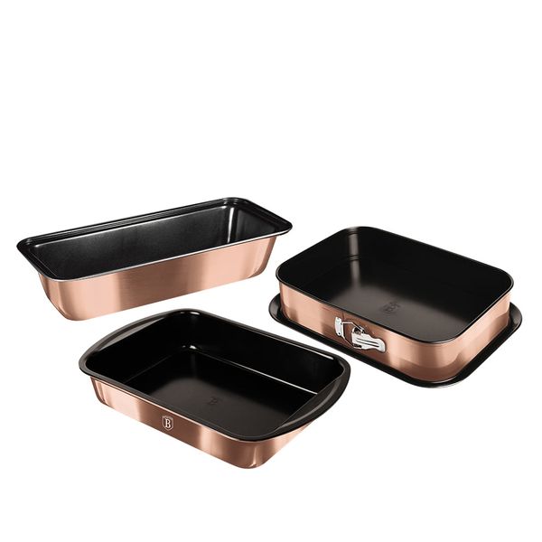 Berlinger Haus Titan Coating Non-Stick Rose Gold Baking Form Set - 3 Piece