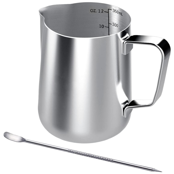 Milk Frothing Pitcher with Art Pen