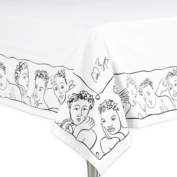 Carrol Boyes TableCloth 160 x 300- well framed- White