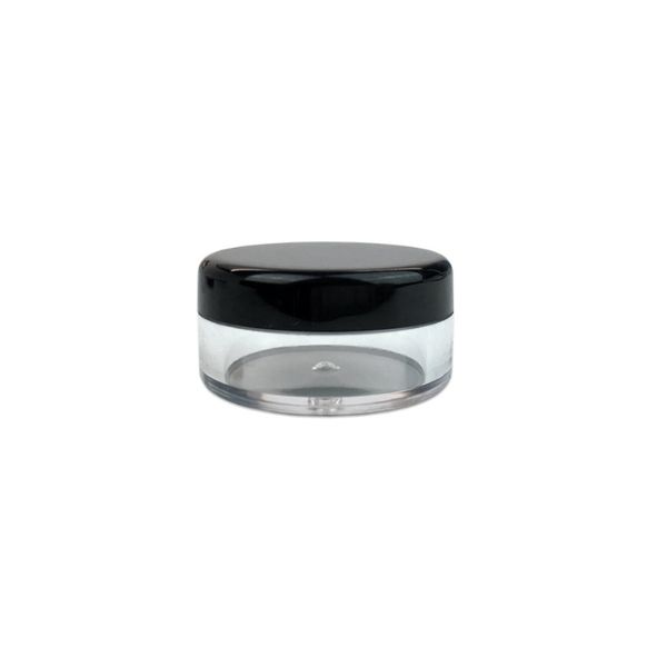 50 pieces Travel DIY Tester/Sample Small Cosmetic Jar and Black Lid - 20ml