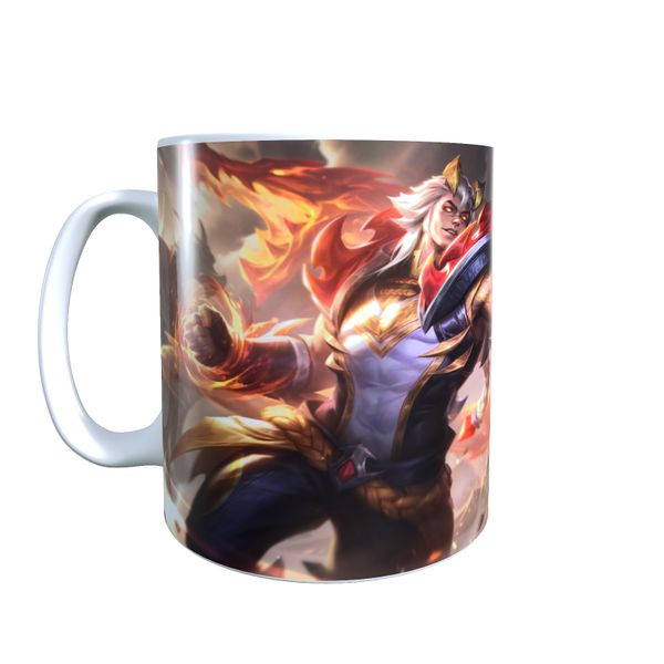 Sett Obsidian Dragon Tenfold Triumph Chrome - League of Legends Coffee Mug