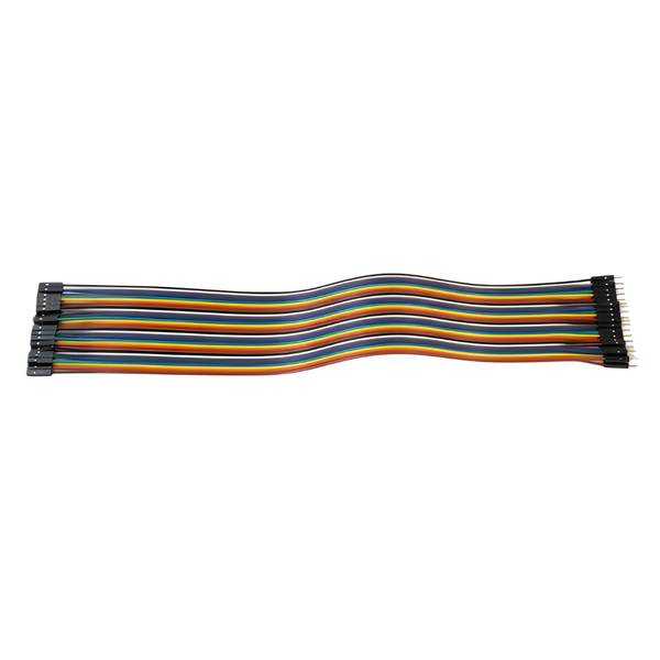 BMT 40-Way Ribbon Jumper Cable M/F 30cm Colour-Coded for Prototyping