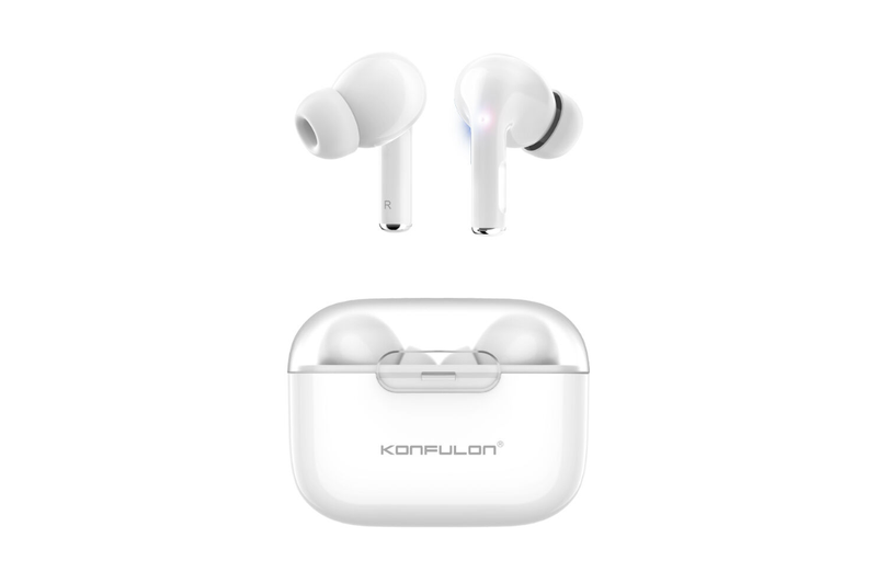 Konfulon BTS-30 Bluetooth Earphones | Translucent Design, High Visibility