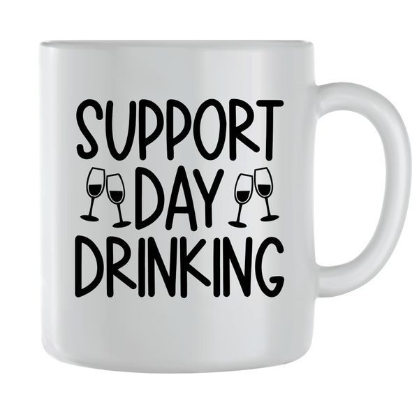 Support Coffee Mugs for Men Women Funny Quotes Graphic Sayings Cup Gift 214