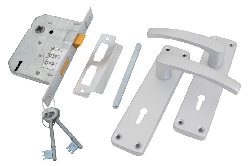 Jaguar Ebony Artizan 6" Keyway 2Lever Aluminium Lockset