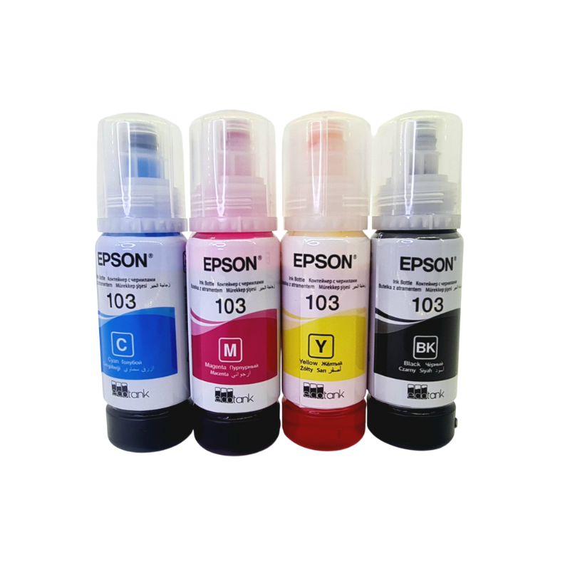 Genuine Epson 103 EcoTank Ink Bottle Set - CMYK Multipack | Shop Today ...