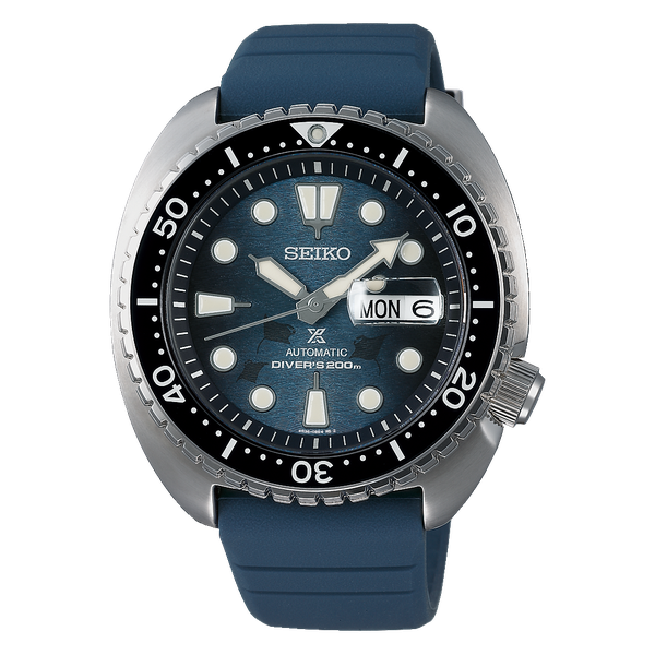Seiko Gents Prospex Blue Silicone Watch - SRPF77K1