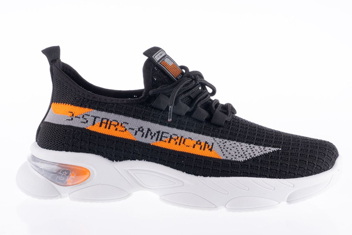 3Stars Women's San Diego Sneakers Black/Orange Shop Today. Get it