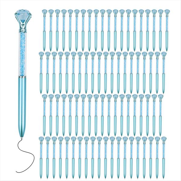 60 Pcs Cute Ballpoint Pens Bulk 1.0Mm Medium Point Blue Ink Purple