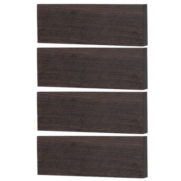 4pc ebony DIY knife scale blanks