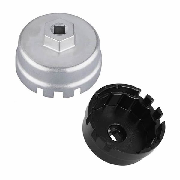 2Pcs Heavy Duty Oil Filter Wrench Removal Tool for 64mm Cartridge Filter