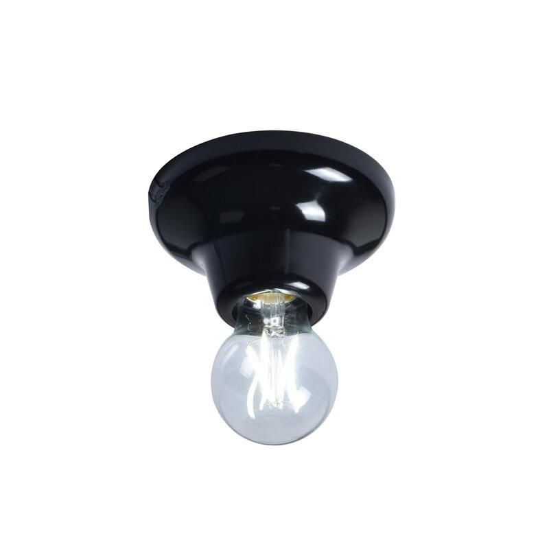 Inspire Ceiling Lamp E27x1 Plastic Glossy Black Inspire Goteo