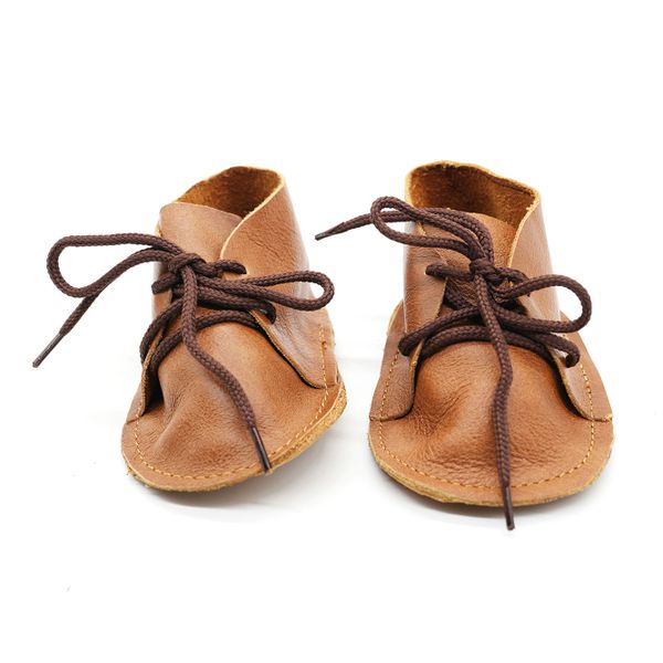Genuine Leather Baby Vellies - Tan