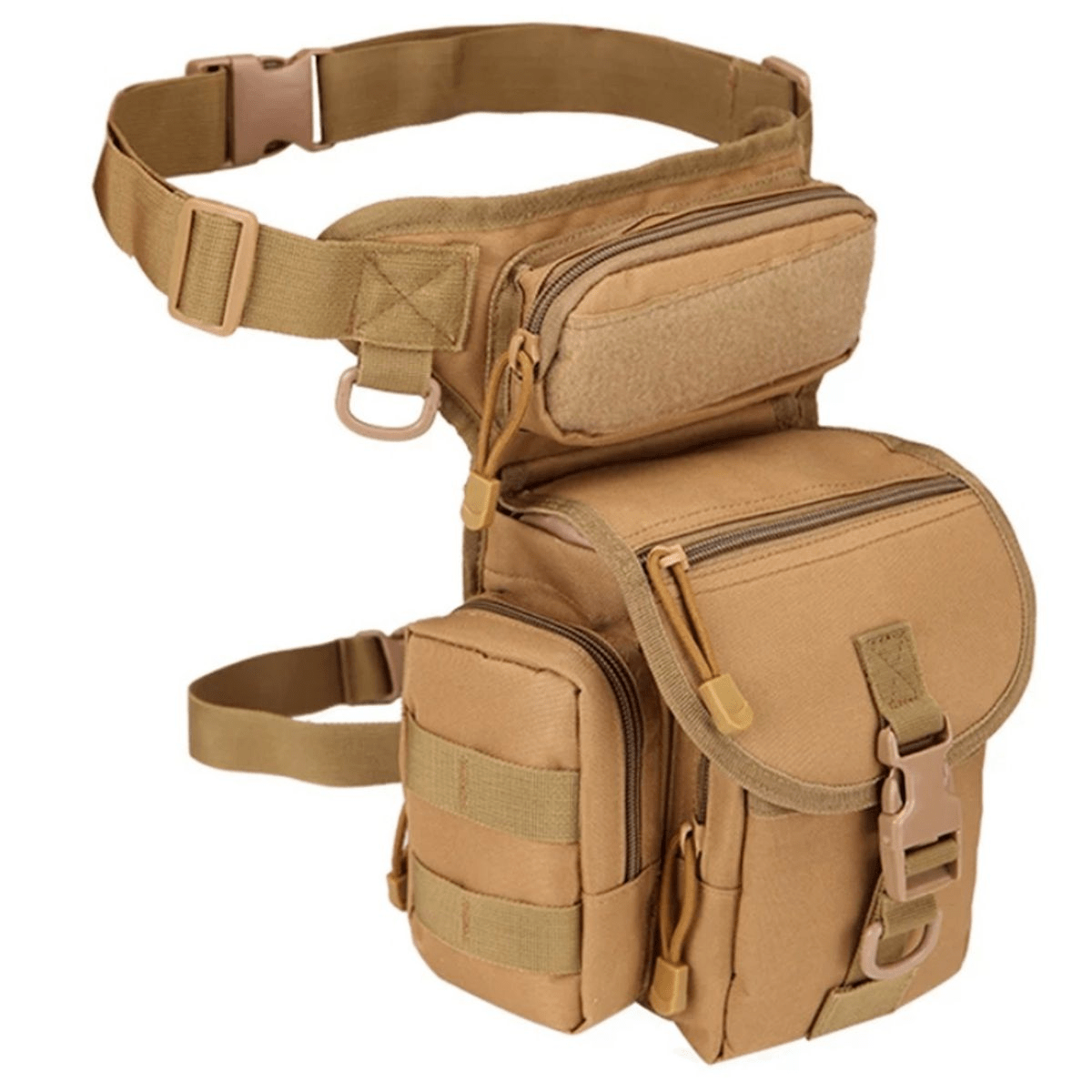 Tactical Waist Leg Bag - Khaki | Shop Today. Get it Tomorrow ...