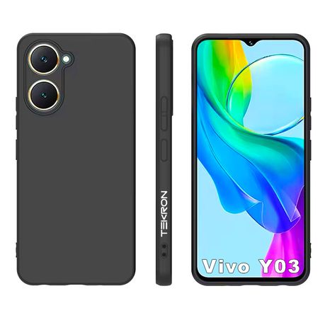 TEKRON Slimfit Protective Liquid TPU Case Designed for Vivo Y03 (2024) Image