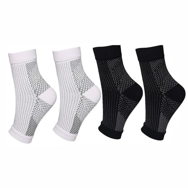 4-Pack Compression Ankle Socks Breathable Support Socks for Men &amp; Women