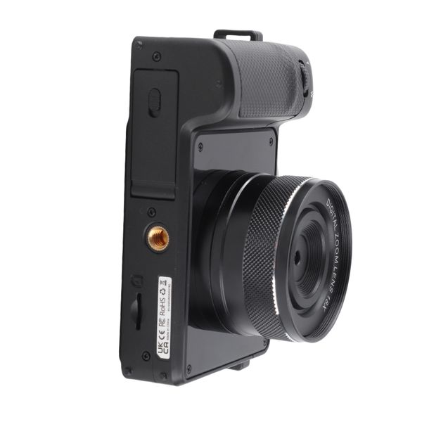 WiFi Dual Lens Camera, 4K 64MP, 3" Screen, 18x Zoom, 1450mAh