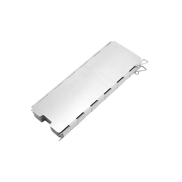 Outdoor Camping Stove Head Windshield Aluminum Alloy Folding With Latch