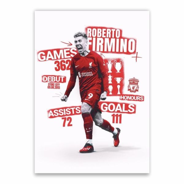 Roberto Firmino Statistics Poster - A1