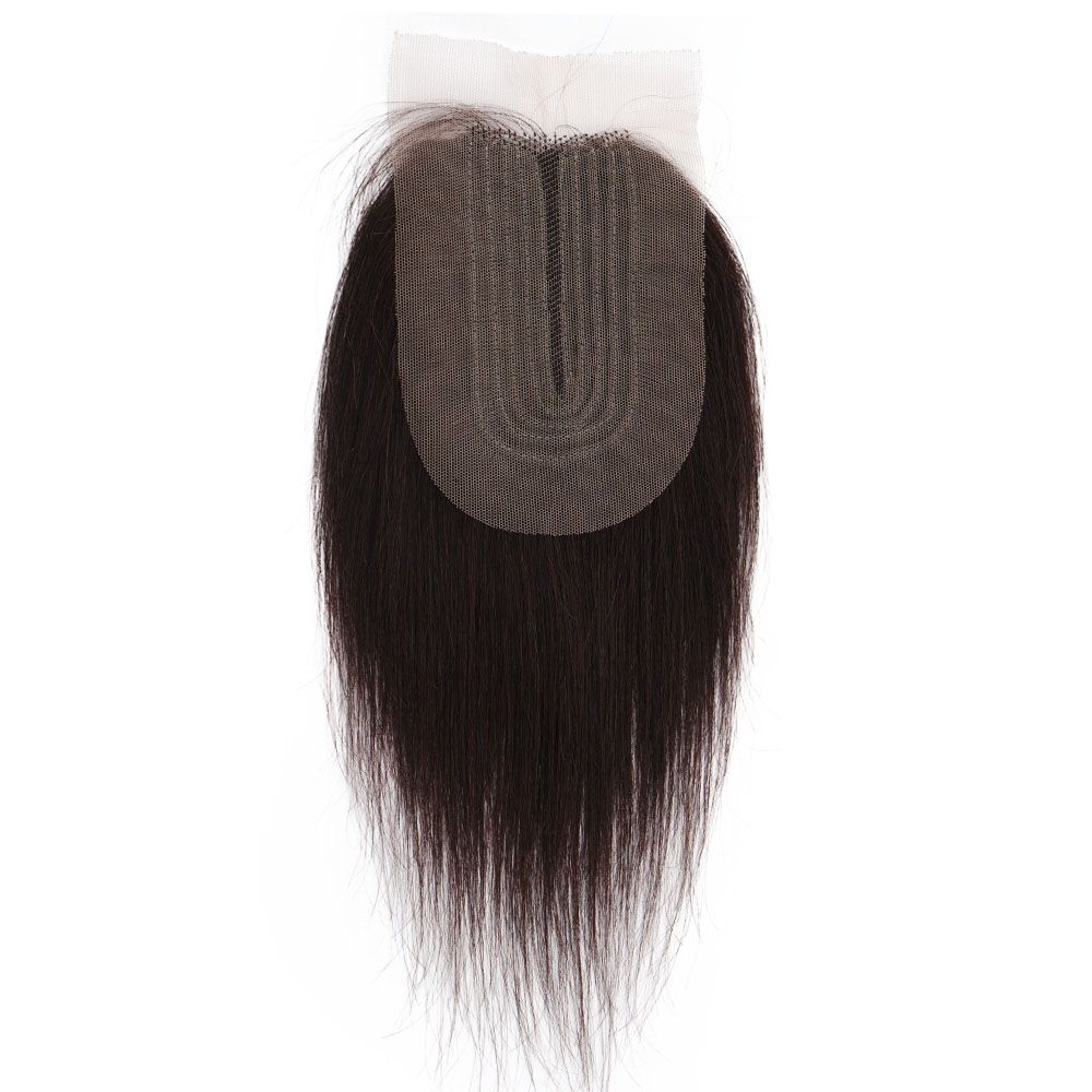 Joedir Human hair Middle Part Lace Closure Nature Black N4 4*2 STW 8 Y2 ...