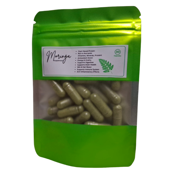 Moringa - 30 Capsules (Pure, Organic &amp; Highest Quality)