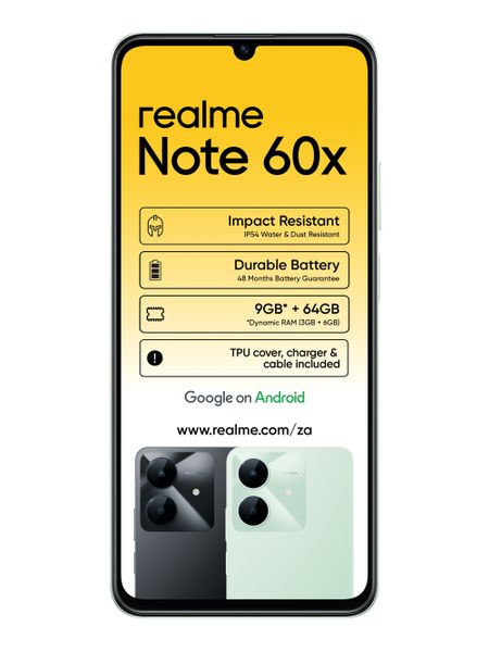 Realme Note 60 128GB LTE Dual Sim - Blue/Black + MTN LTE SIMKIT &amp; 20GB DATA